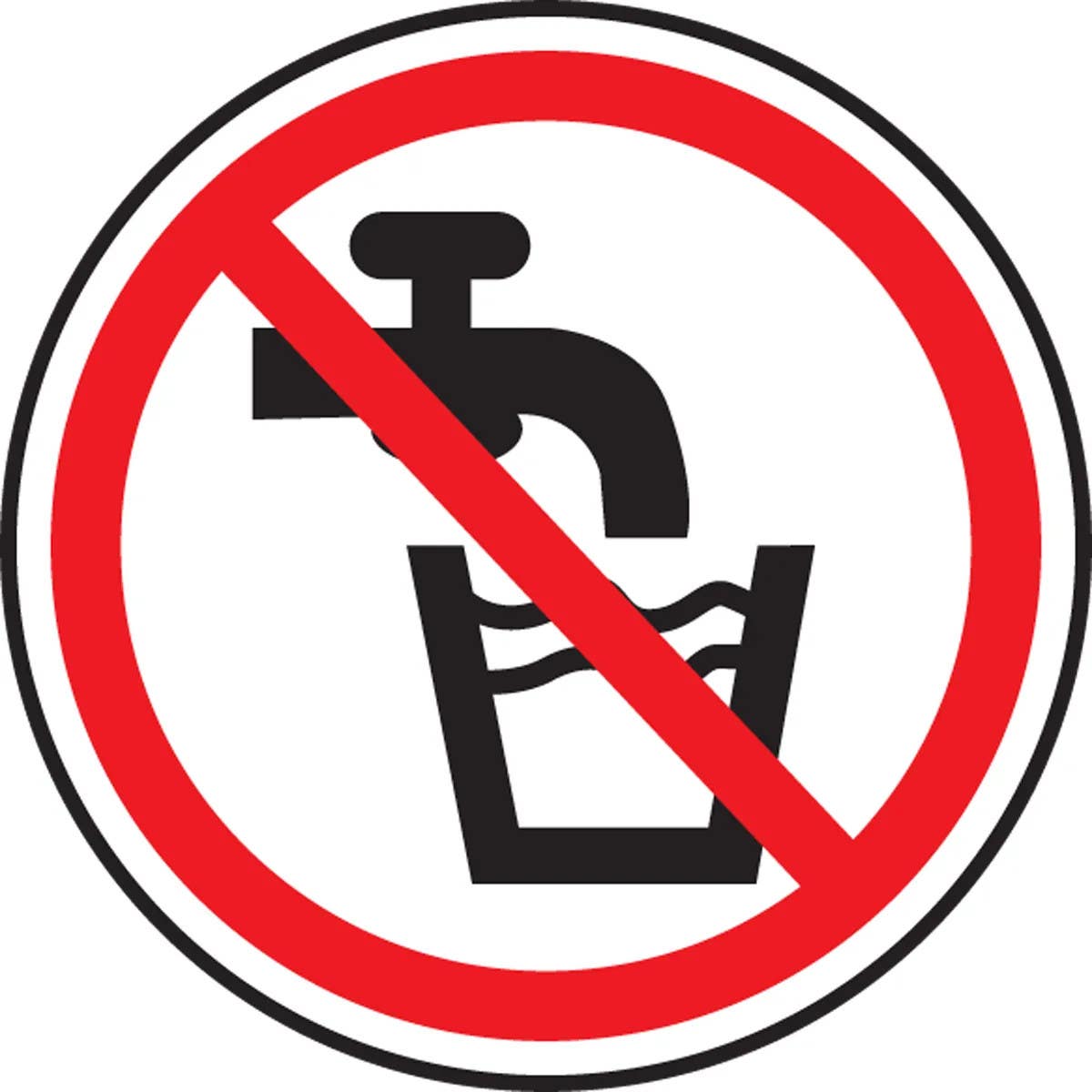AccuformNMC MPCS5 CSA Pictograms Sign, Do Not Drink (Graphic)