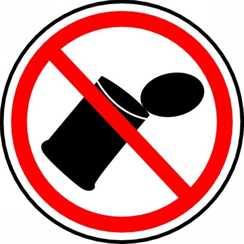 AccuformNMC MPCS CSA Pictograms Sign, Do Not Litter (Graphic)