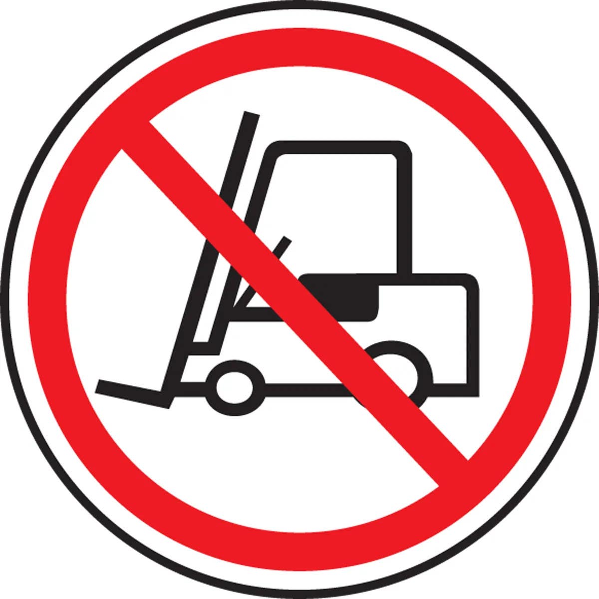 AccuformNMC MPCS5 CSA Pictograms Sign, No Forklifts (Graphic)