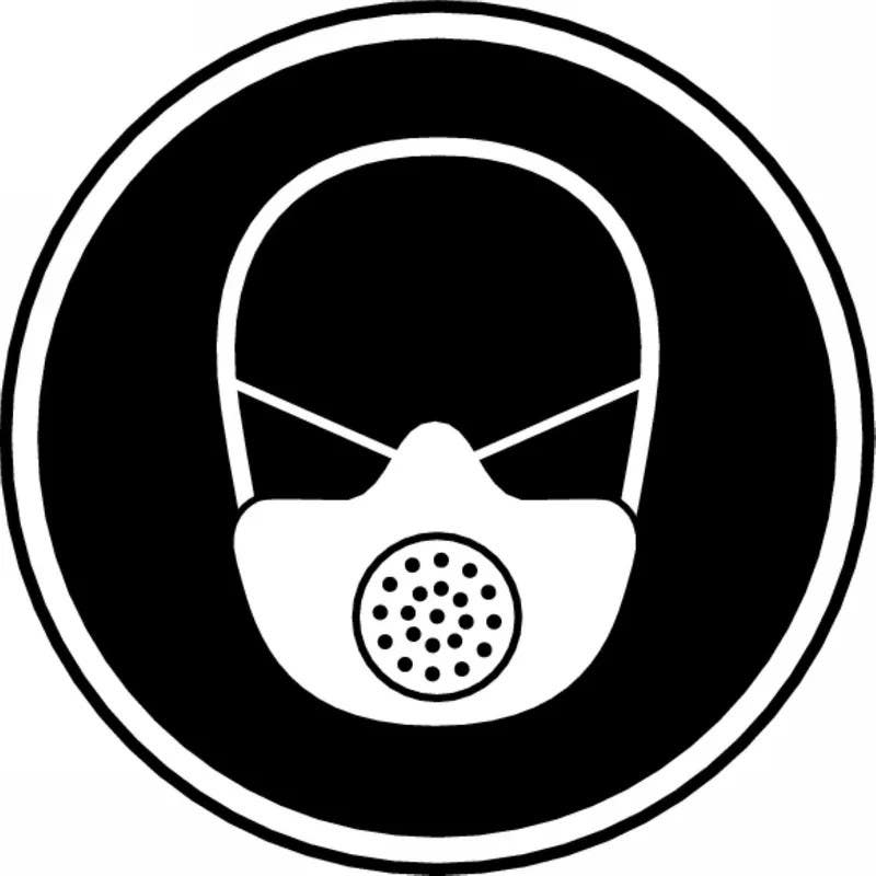 AccuformNMC MPCS5 CSA Pictograms Sign, Respiratory Required (Graphic)