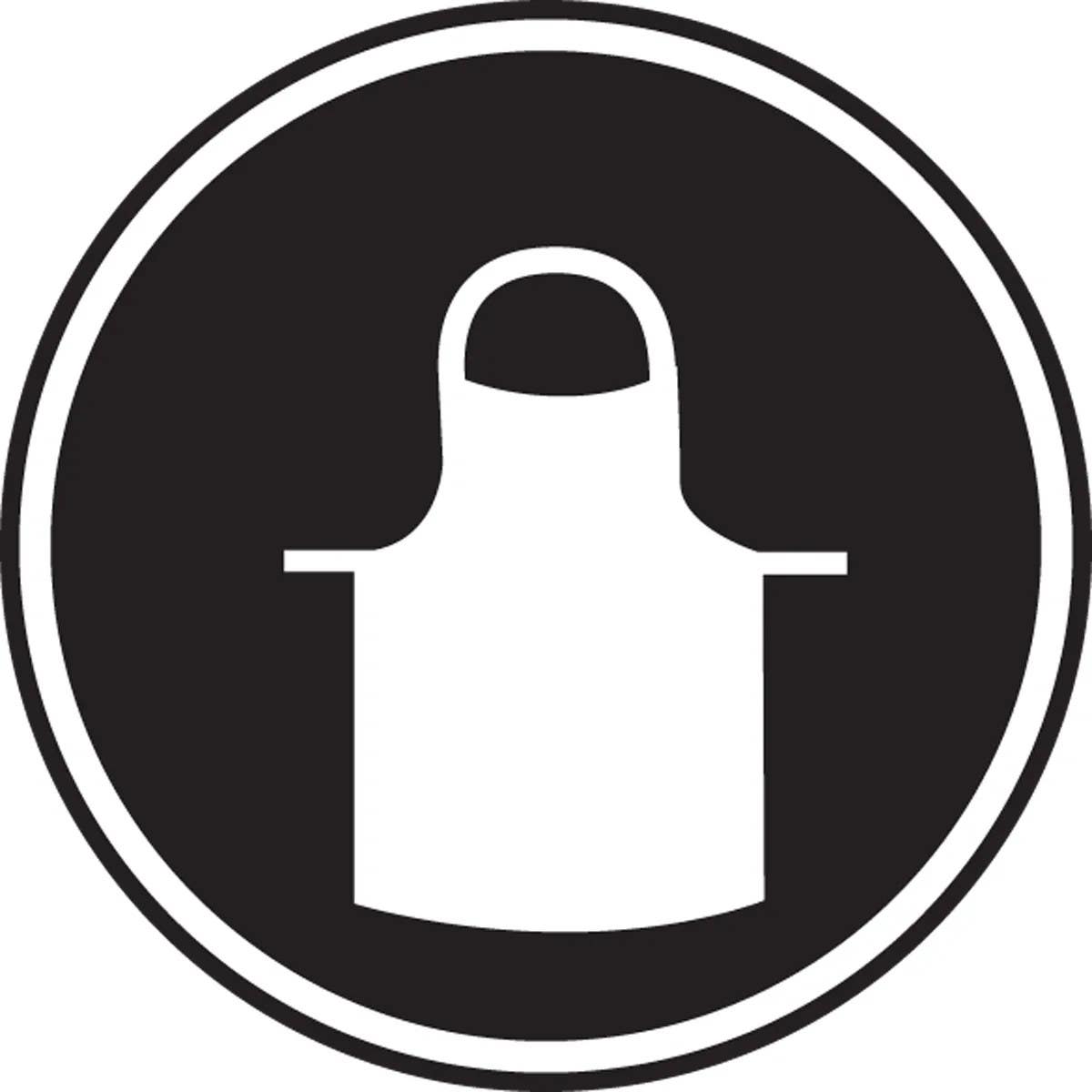 AccuformNMC MPCS5 CSA Pictograms Sign, Protective Clothing Required (Graphic)