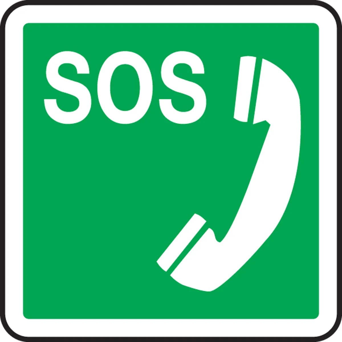 AccuformNMC MPCS5 CSA Pictograms Sign, Emergency Telephone (Graphic)