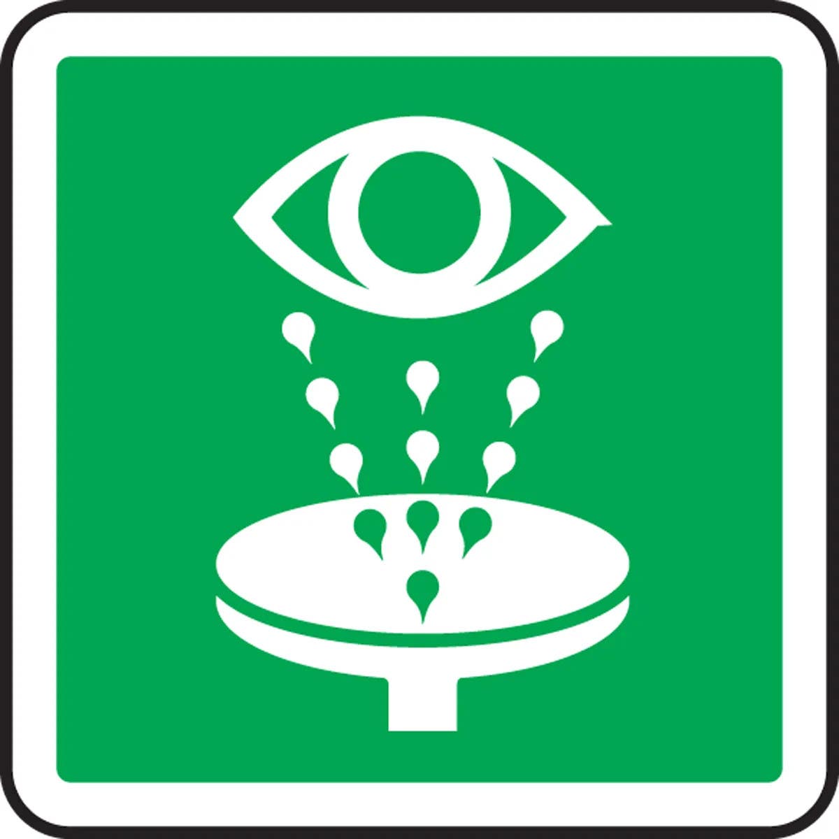 AccuformNMC MPCS5 CSA Pictograms Sign, Eye Wash (Graphic)
