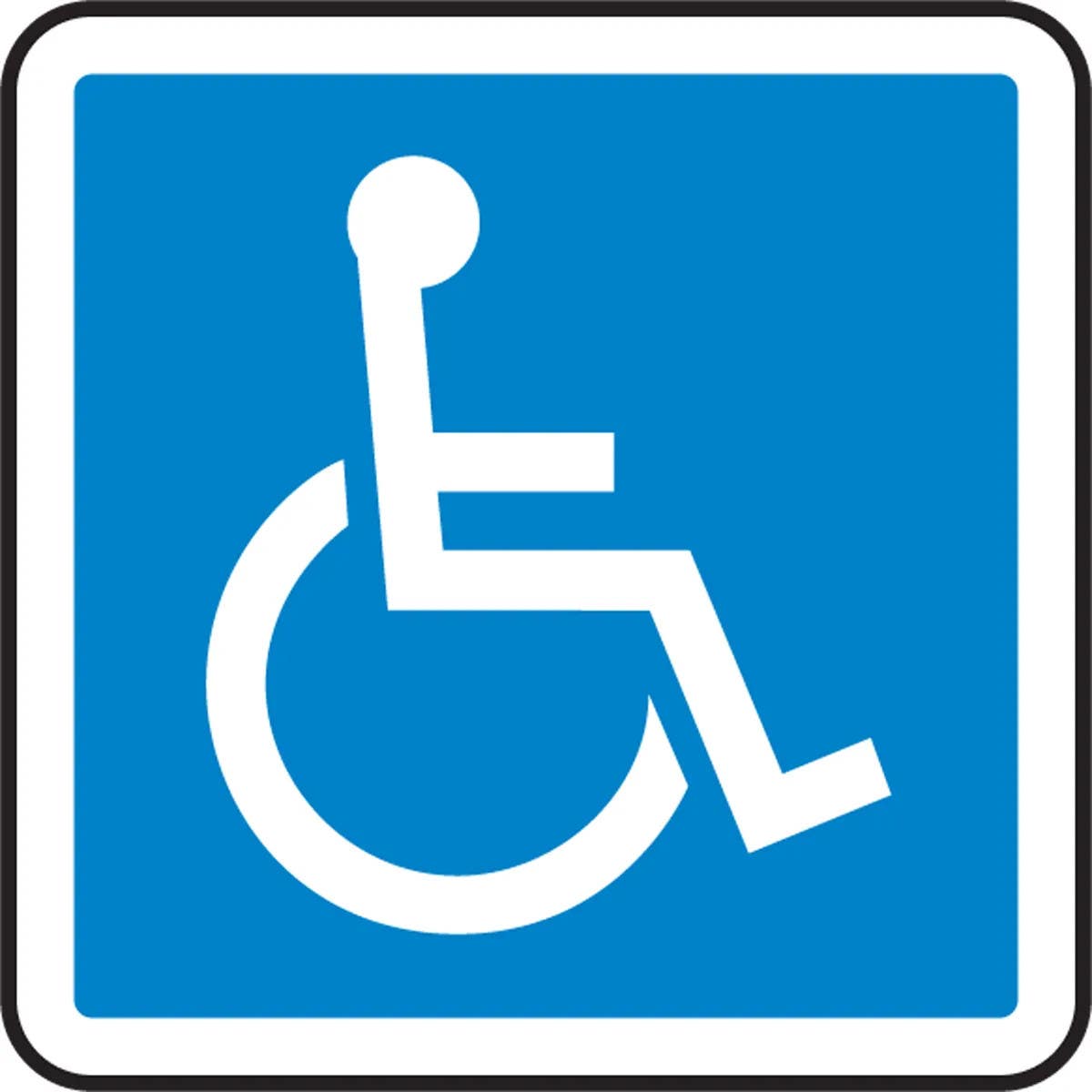 AccuformNMC MPCS5 CSA Pictogram Sign, Handicapped (Graphic)