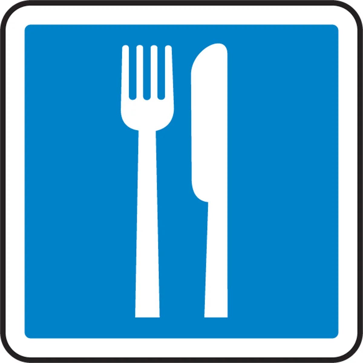 AccuformNMC MPCS5 CSA Pictograms Sign, Restaurant (Graphic)