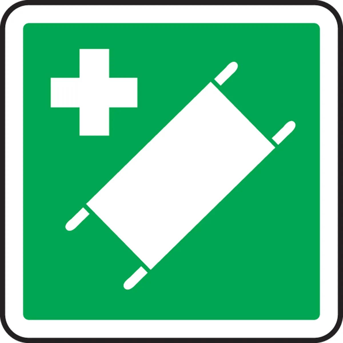 AccuformNMC MPCS5 CSA Pictograms Sign, Stretcher (Graphic)