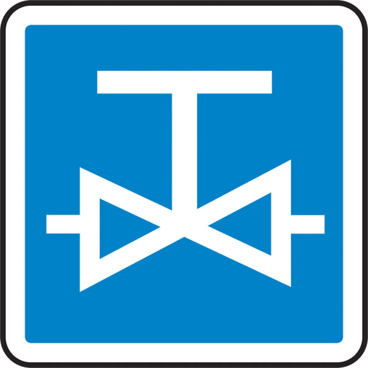 AccuformNMC MPCS5 CSA Pictograms Sign, Valve (Graphic)