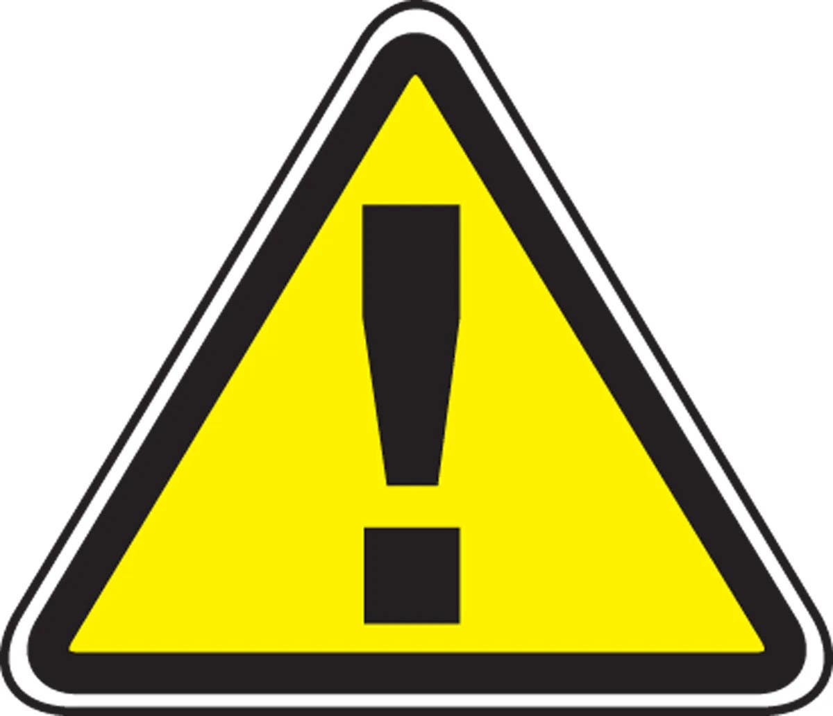 AccuformNMC MPCS6 CSA Pictograms Sign, Be Alert (Graphic)