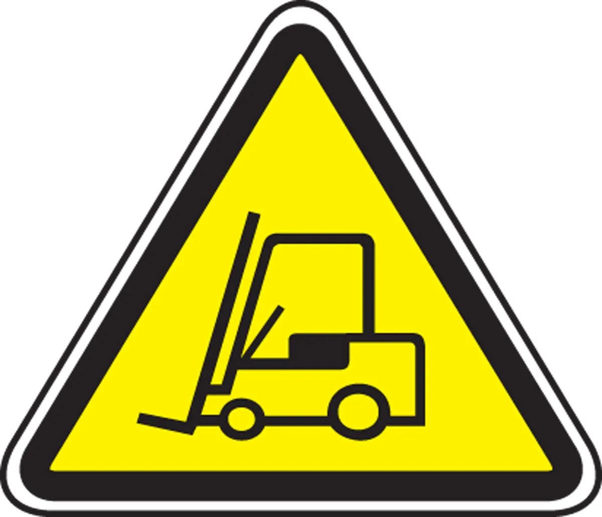 AccuformNMC MPCS6 CSA Pictograms Sign, Beware Of Forklift (Graphic)