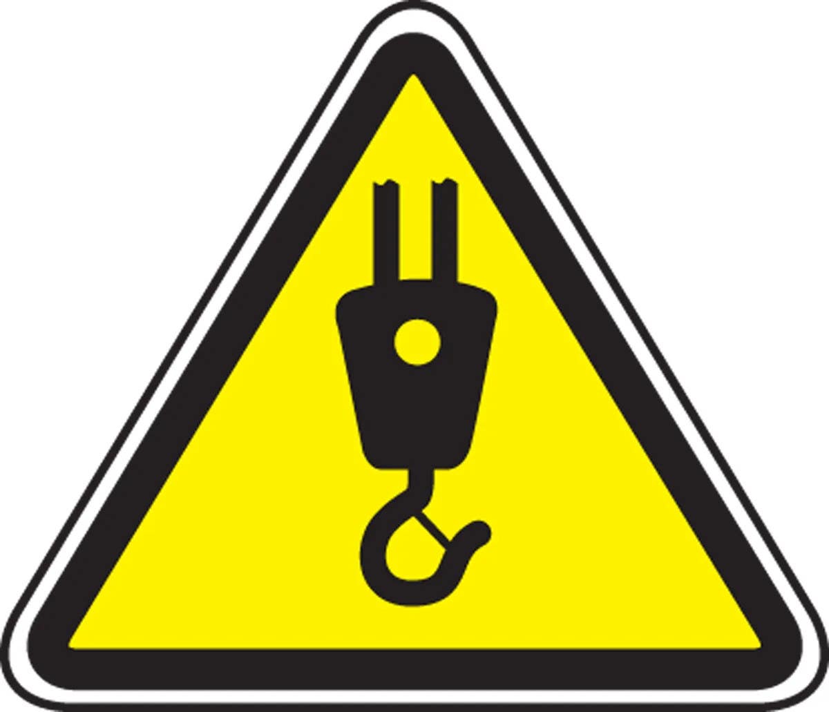 AccuformNMC MPCS6 CSA Pictograms Sign, Crane In Operation (Graphic)