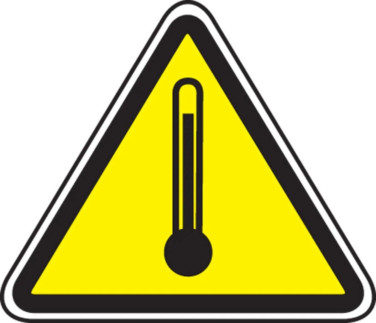 AccuformNMC MPCS6 CSA Pictograms Sign, Temperature (Graphic)