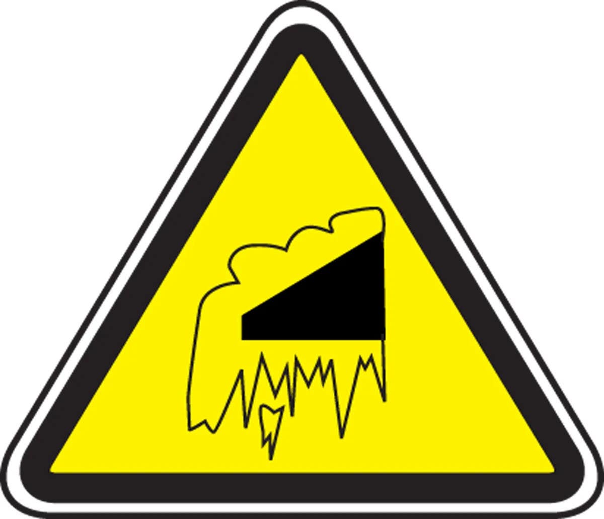 AccuformNMC MPCS6 CSA Pictograms Sign, Falling Snow and Ice (Graphic)