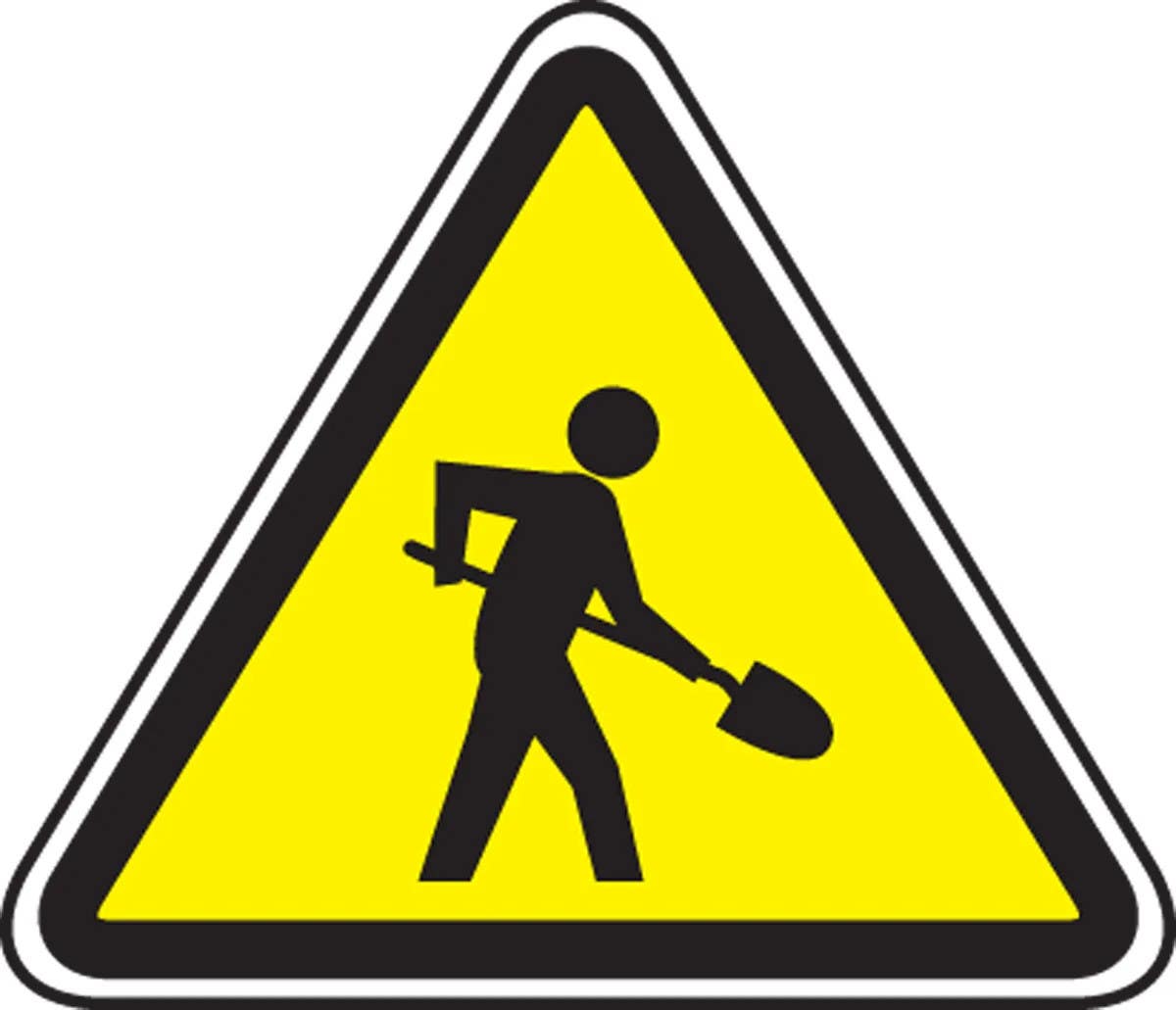 AccuformNMC MPCS6 CSA Pictograms Sign, Men at Work (Graphic)