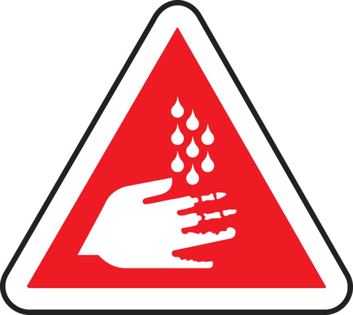 AccuformNMC MPCS6 CSA Pictograms Sign, Chemical Burn (Graphic)