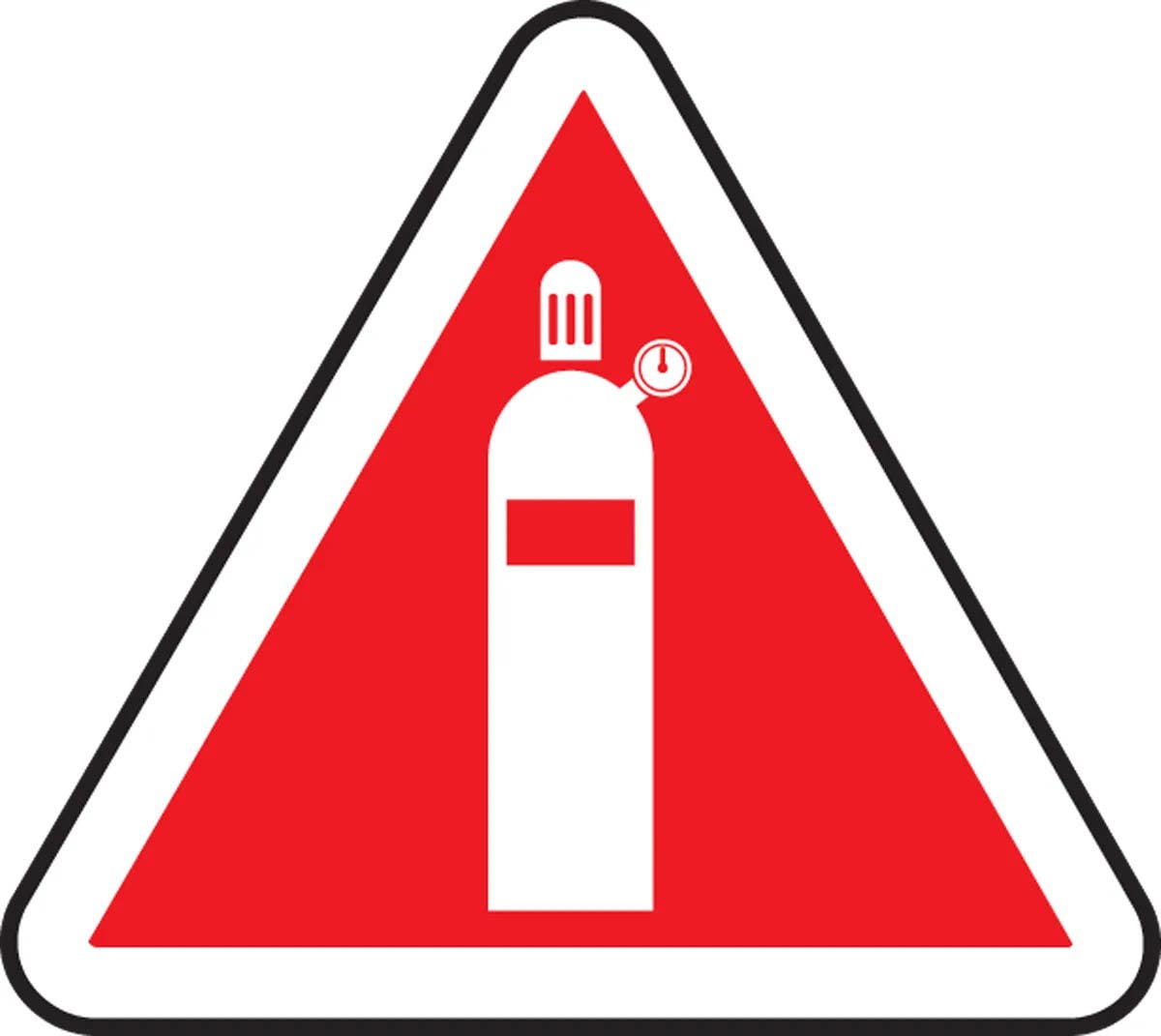 AccuformNMC MPCS6 CSA Pictograms Sign, Compressed Gas (Graphic)