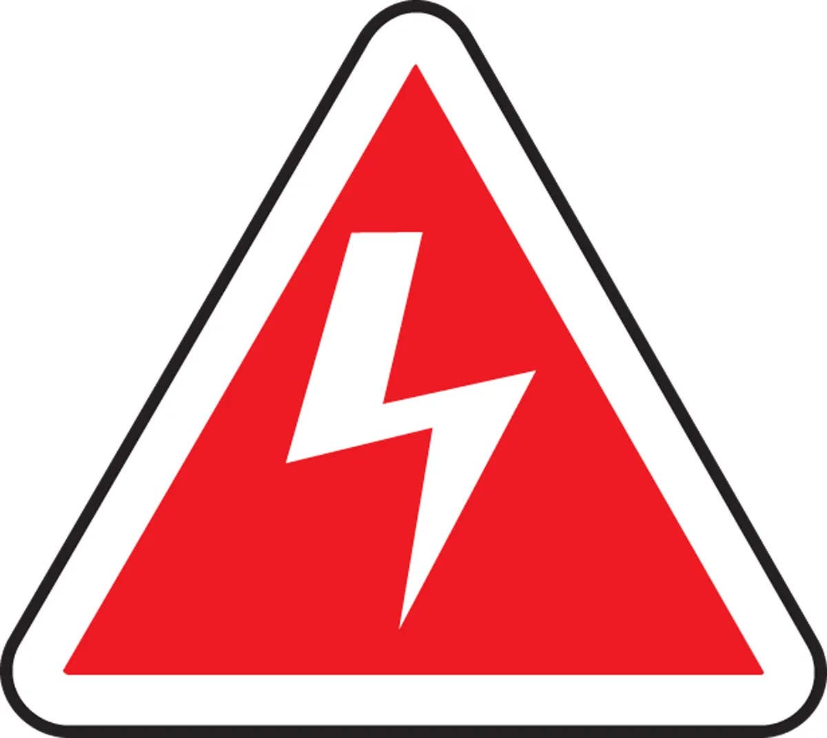 AccuformNMC MPCS6 CSA Pictogram Sign, Electric Hazard (Graphic)