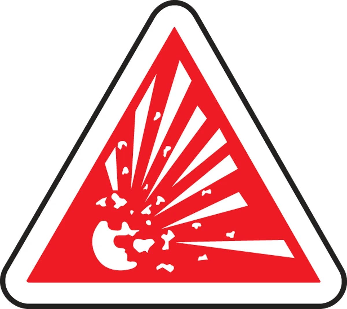AccuformNMC MPCS6 CSA Pictograms Sign, Explosive (Graphic)