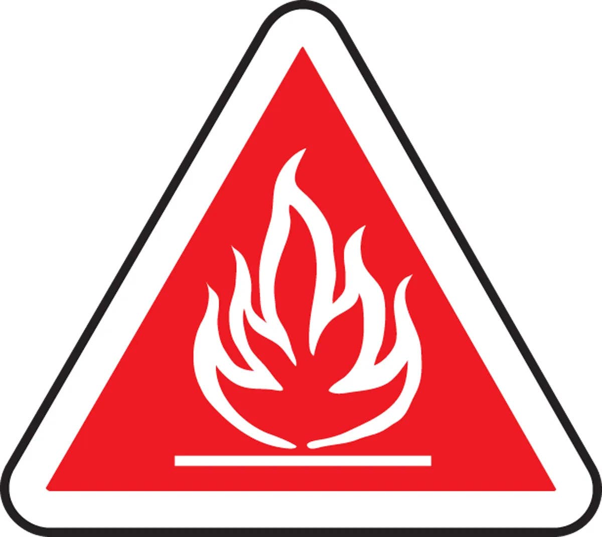 AccuformNMC MPCS6 CSA Pictograms Sign, Flammable (Graphic)