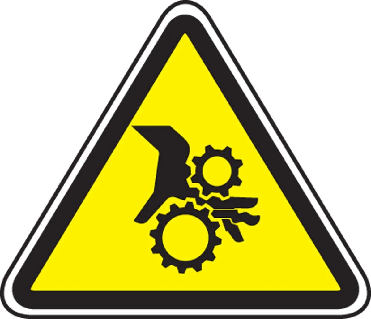 AccuformNMC MPCS6 CSA Pictograms Sign, Pinch Point (Graphic)
