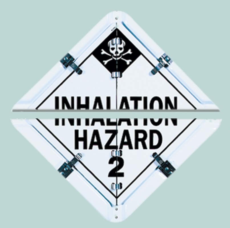 AccuformNMC MPF40 Standard Legend Flip Placard, 4-Legend, White Frame, 13-3/4" H x 13-3/4" W