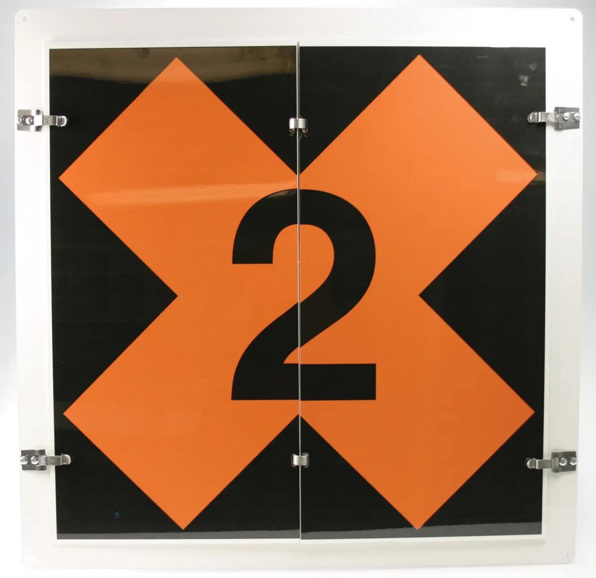 AccuformNMC MPG2 Military Fire Division Flip Placard Sign, Diamond-Shaped