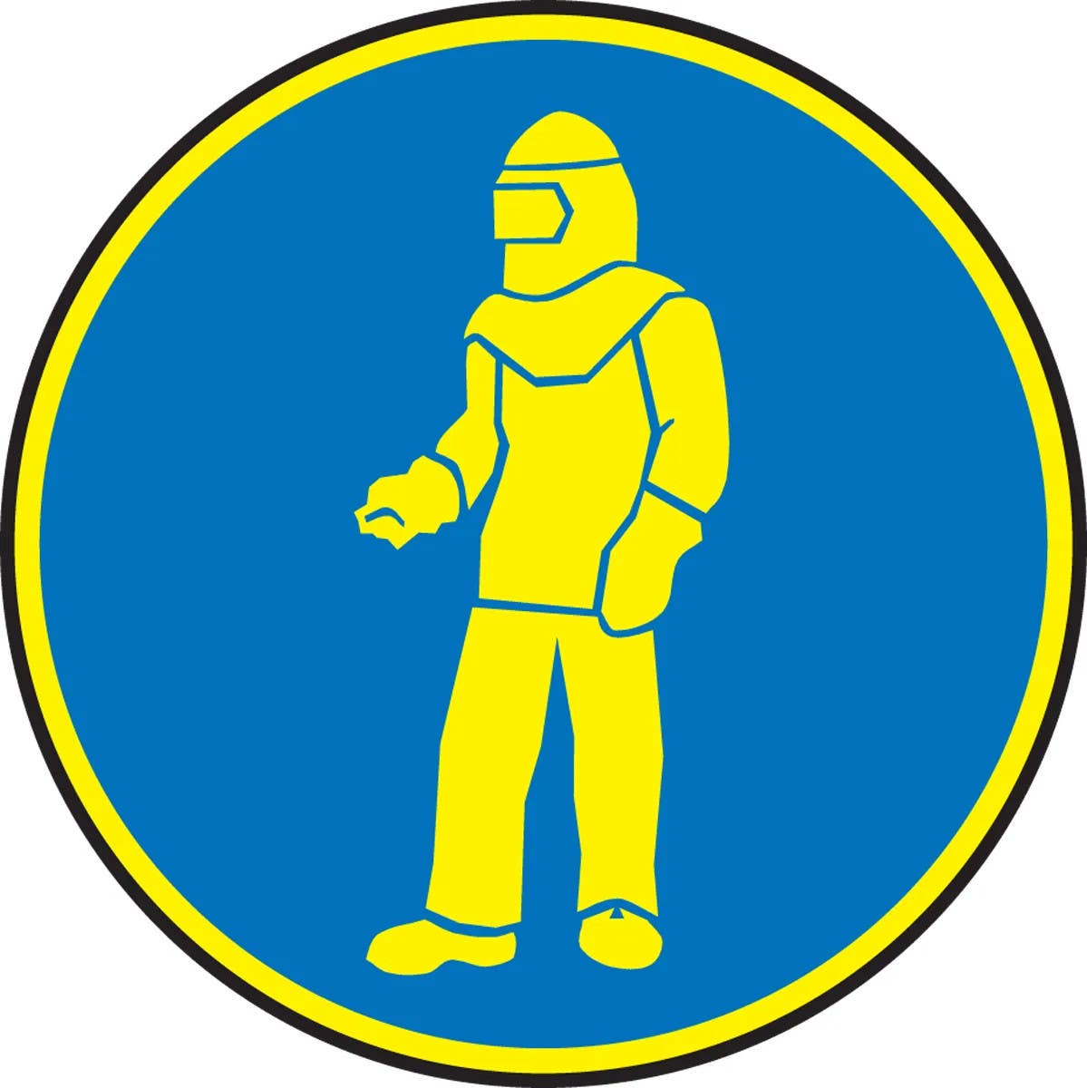 AccuformNMC MPG3 Military Fire Division Symbol, Hazard Symbols