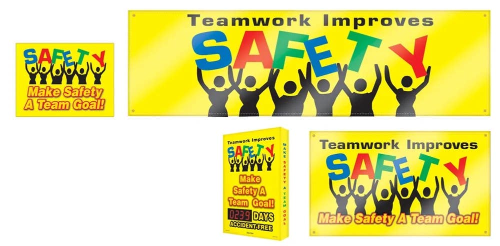 AccuformNMC MSK416 Safety Campaign Kit, Teamwork Improves Safety