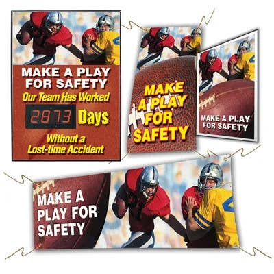 AccuformNMC MSK418 Safety Campaign Kit, Make A Play For Safety