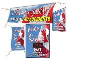 AccuformNMC MSK430 Safety Campaign Kits, Pride In Safety - Our Goal - No Accidents (Canada)