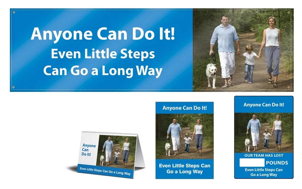 AccuformNMC MSK460 Workhealthy Motivational Sets, Even Little Steps Can Go A Long Way