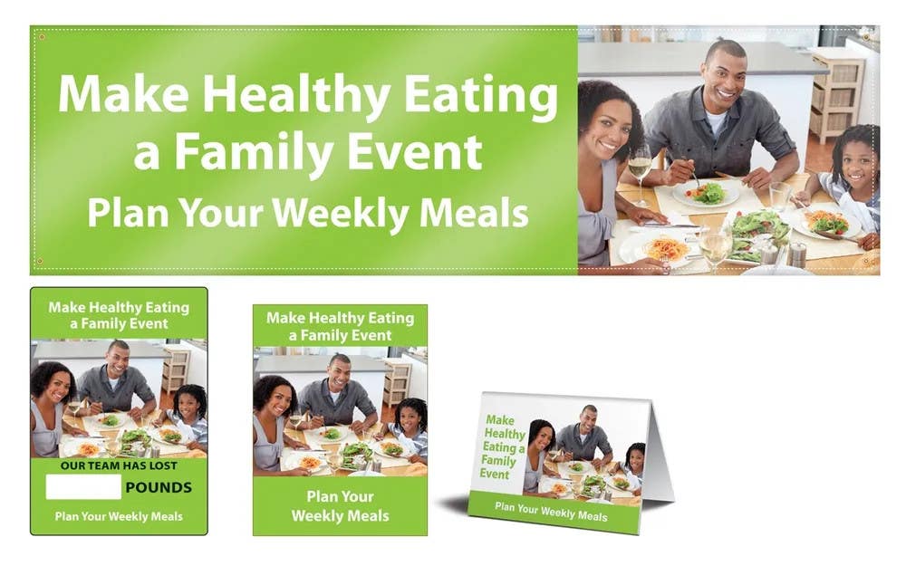 AccuformNMC MSK464 Workhealthy Motivational Sets, Make Healthy Eating A Family Event