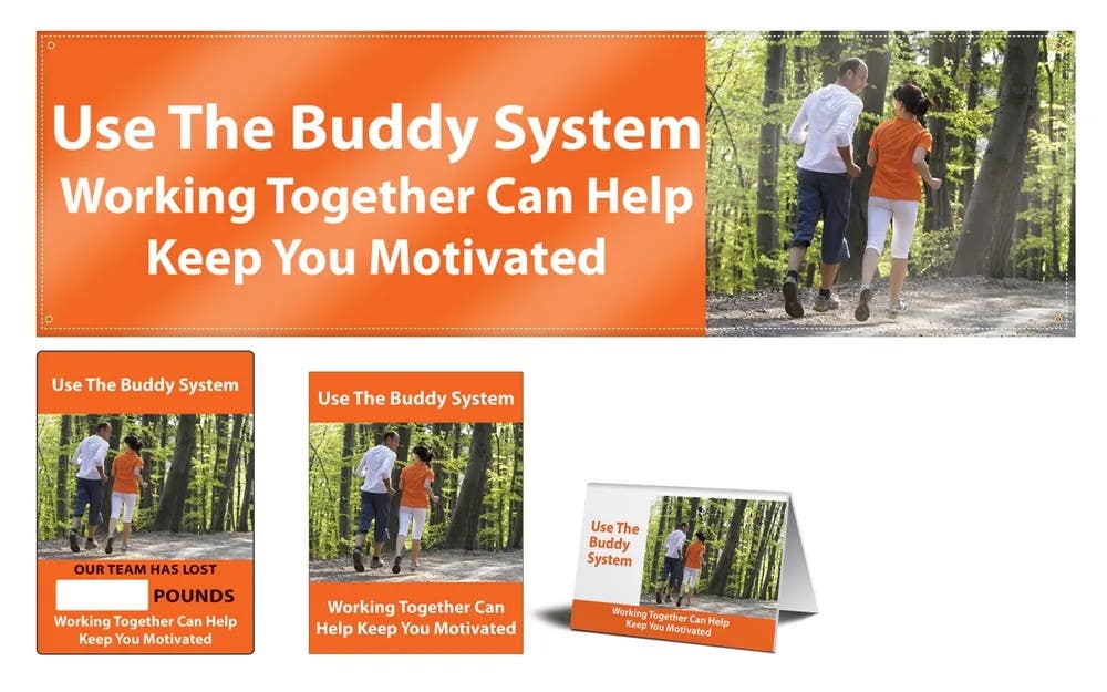 AccuformNMC MSK466 Workhealthy Motivational Sets, Use The Buddy System