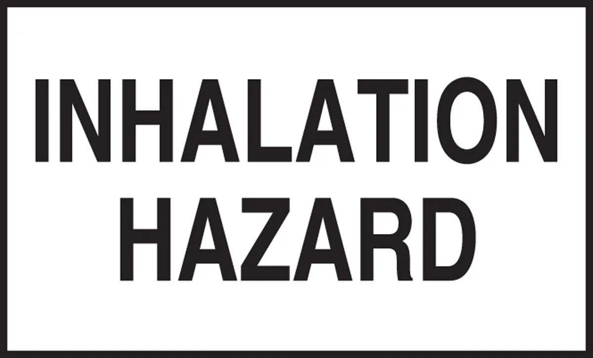 AccuformNMC MSL604 DOT Shipping Label, Hazard Class 6 - Inhalation Hazard, 3" H x 5" W, 250/Roll