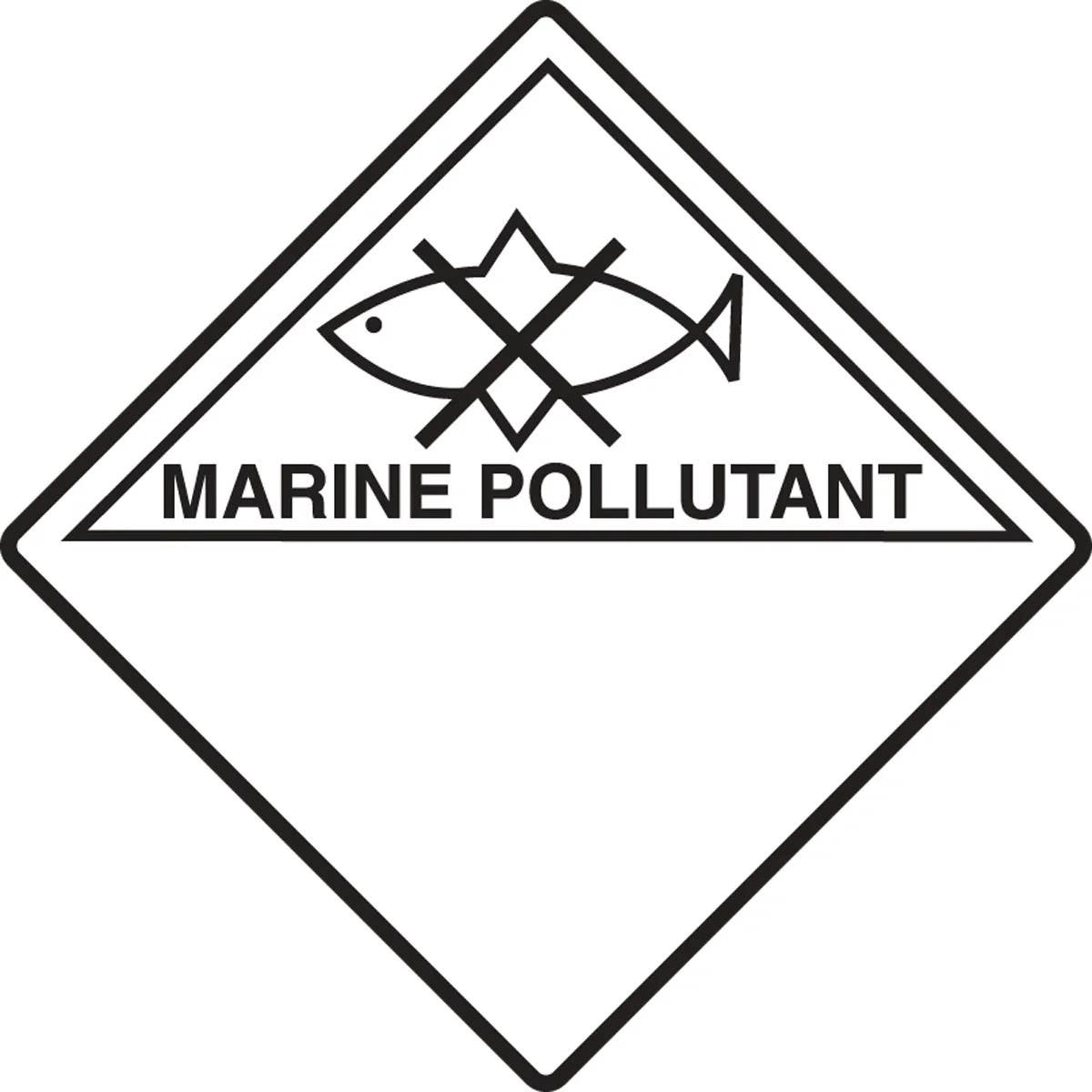 AccuformNMC TCP975 TDG Placard – Marine Pollutant, 10-3/4" H x 10-3/4" W