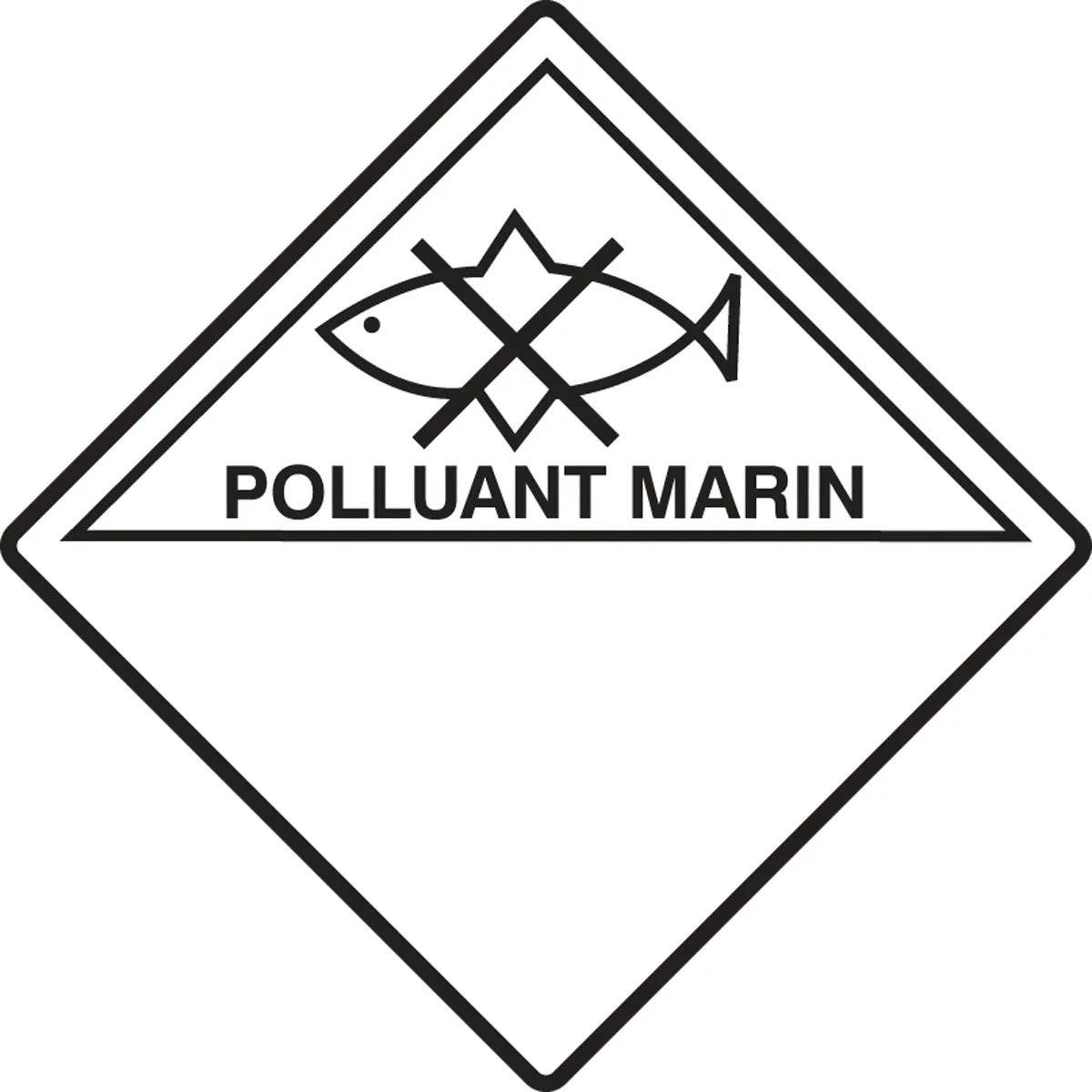 AccuformNMC TCP977 TDG Placard - Marine Pollutant (French), 10-3/4" H x 10-3/4" W