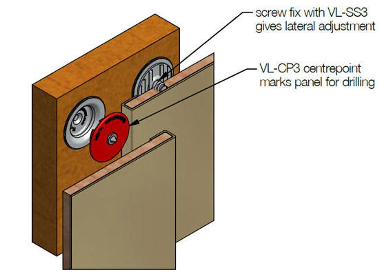 Sugatsune VL-CP3 Fastmount Center Point w/ SS Tip