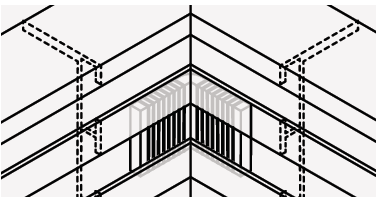 Schwinn Hardware 6K350 Handle-Free Cabinet Hardware CS3 Series 90 Degree Connector Use With L & C Channel, Finish-Light Gray