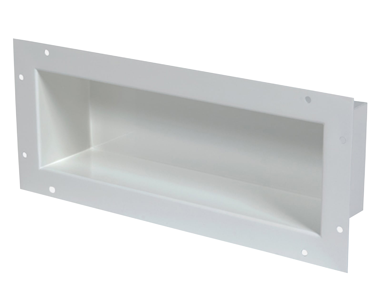 Bobrick B-9883 Recessed Shelf, Ligature Resistant, Finish-White Powder-Coated
