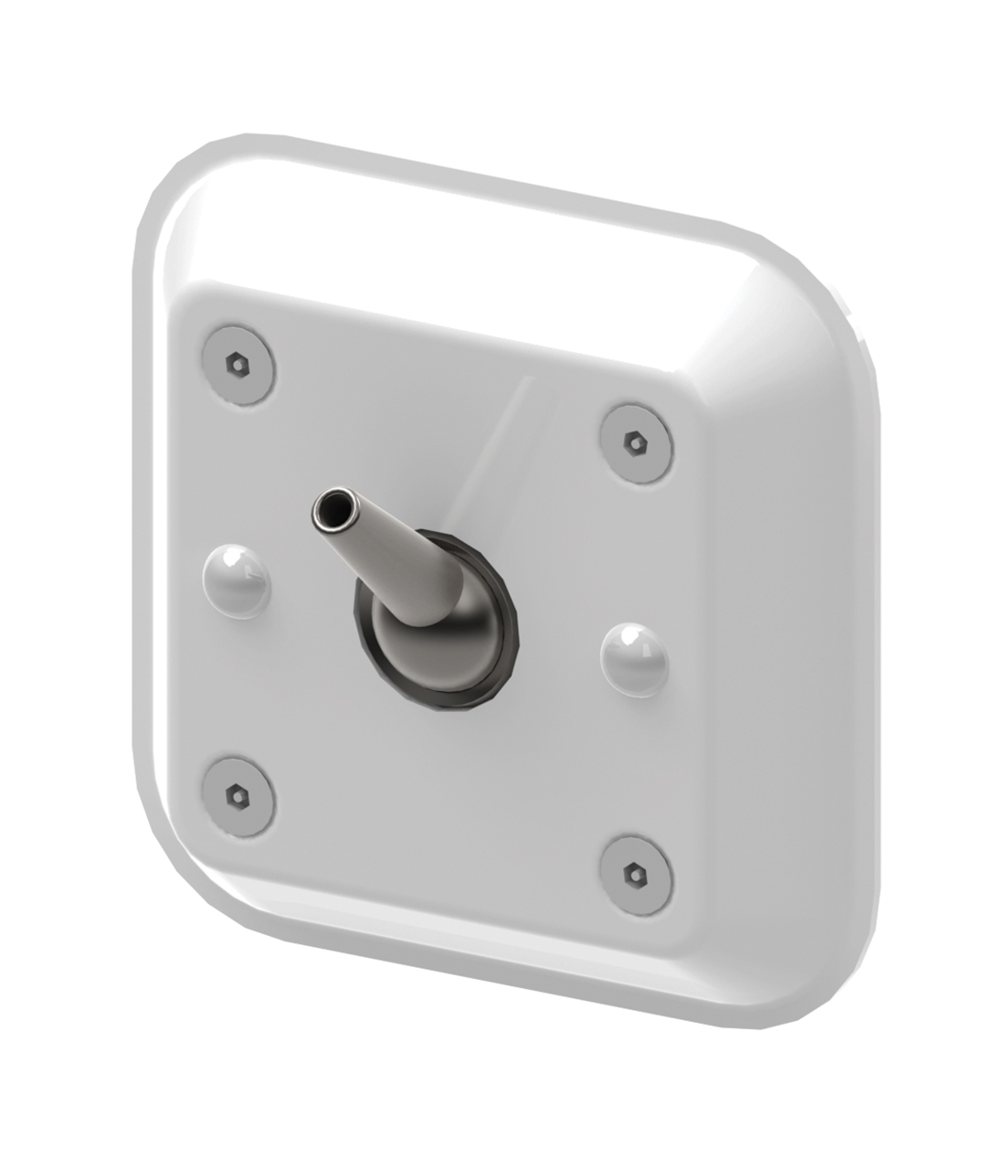 Bobrick B-9884 Surface-Mounted Auto-Release Hook, Ligature Resistant, Finish-White Powder-Coated