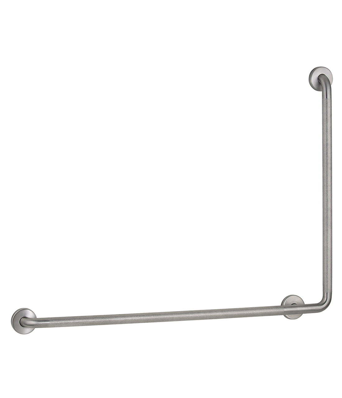Bobrick B-5854 90 Degree Grab Bar, Diameter-1-1/4", Peened Surface,Finish-Satin
