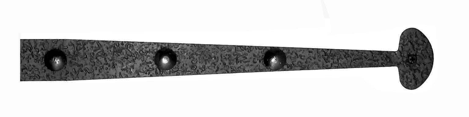 Acorn RIVBP Decorative Rough Bean Gate Strap W/ Carriage Bolts