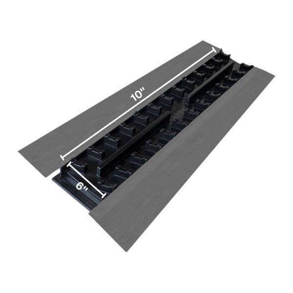 QM Drain SP 32" x 63" Curb Kai Shower Pan Kit w/ 4" Square Drain