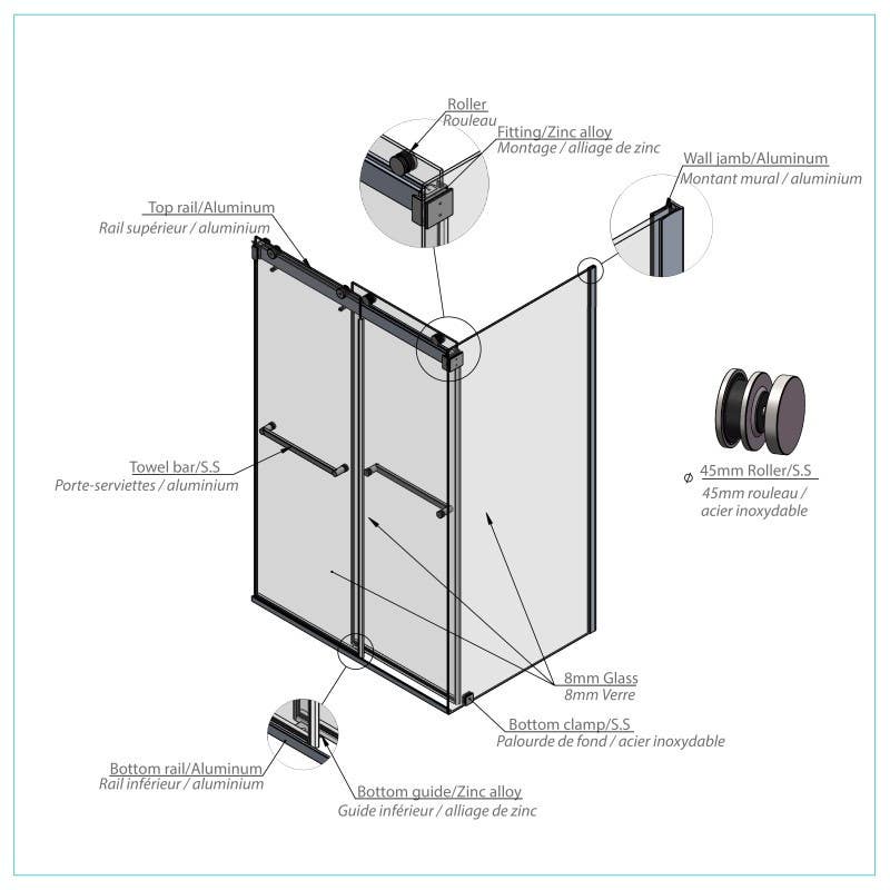 Bain Signature Lando Shower Kit