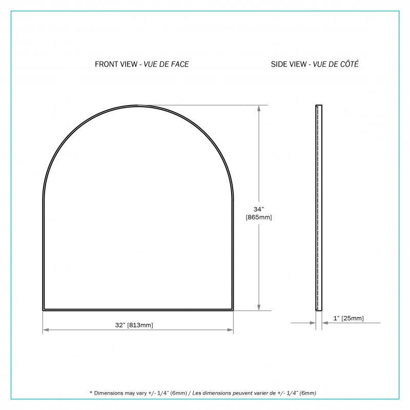 Bain Signature Alexis Black Round Decorative Metal