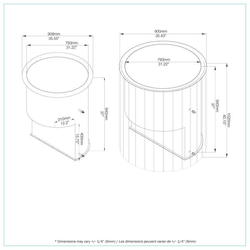 Bain Signature Carl Thermo Wood Cold Plunge