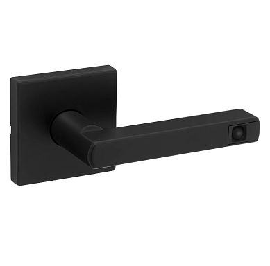 Kwikset 720HFL/730HFL Halifax LED Lever w/ Square Rosette & Matte Black Finish