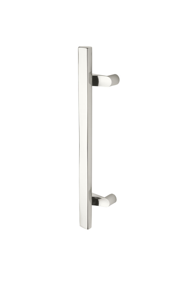 Rockwood RM4252 SkewTek Stainless Steel Offset Door Pull w/ Round Posts