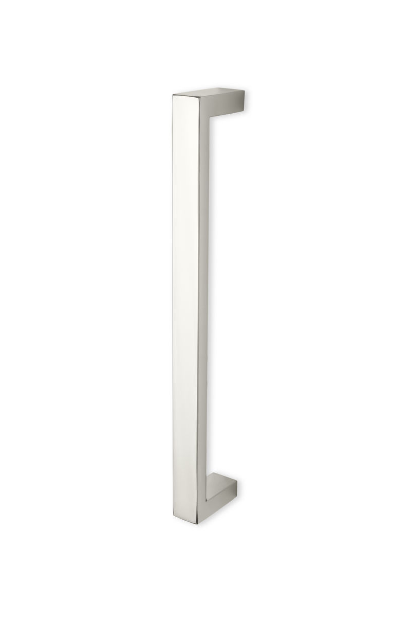 Rockwood RM4265 SkewTek Stainless Steel Straight Door Pull w/ Rectangular Mitered Posts
