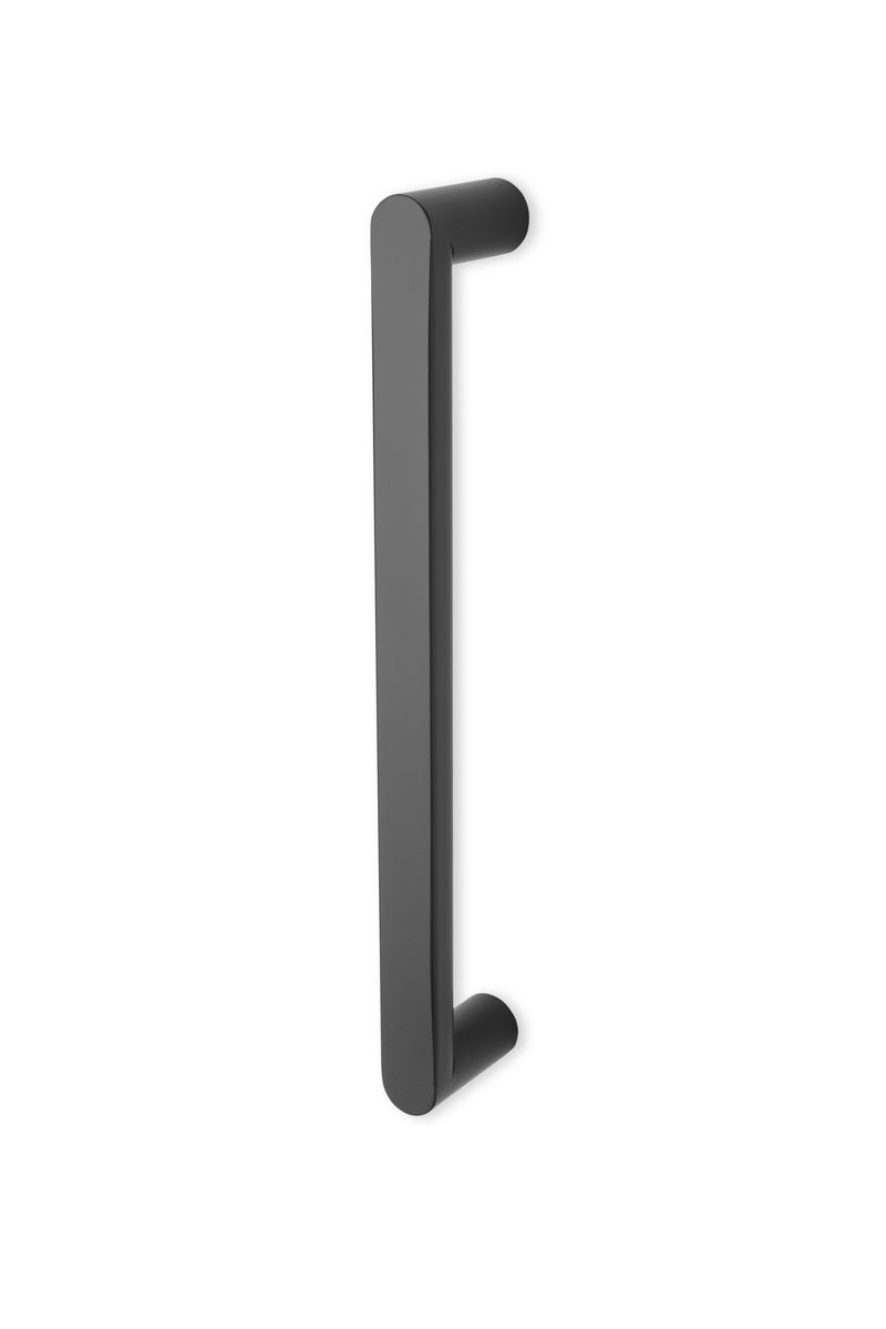 Rockwood RM4255 SkewTek Stainless Steel Straight Door Pull w/ Round Mitered Posts