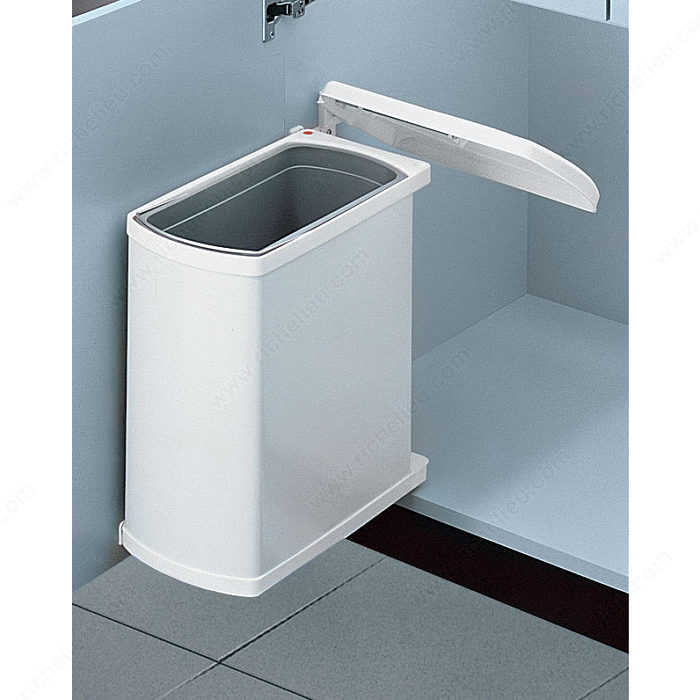Richelieu 341830 Wastebin, Capacity - 18 Litre, Finish - White